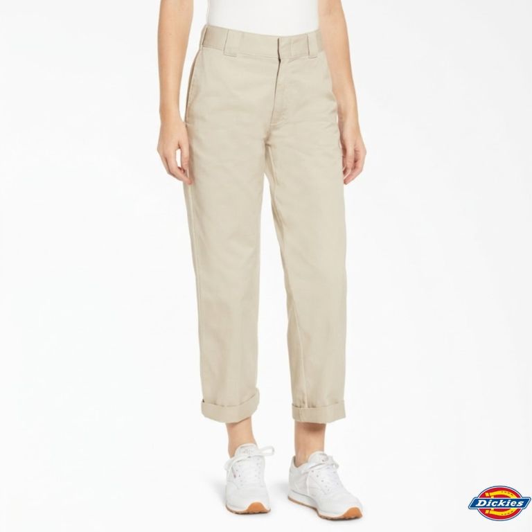 PANTALÓN DICKIES CROPPED RISE HEM 26 TWILL CAQUI