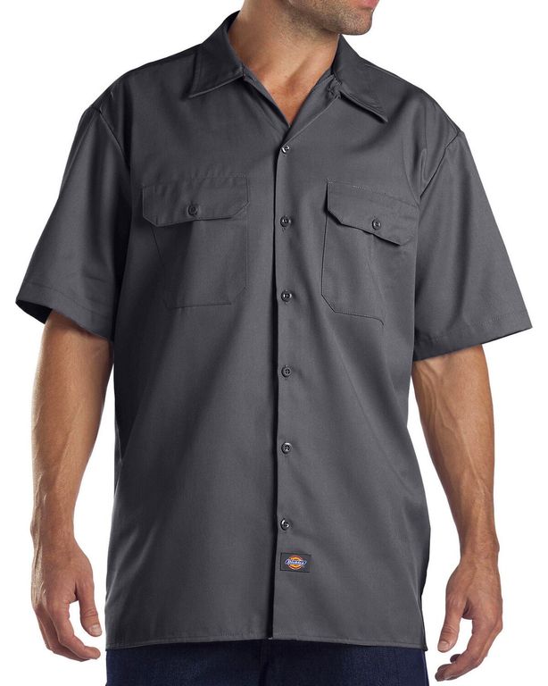 CAMISA MANGA CORTA DICKIES PARA HOMBRE COLOR CARBÓN