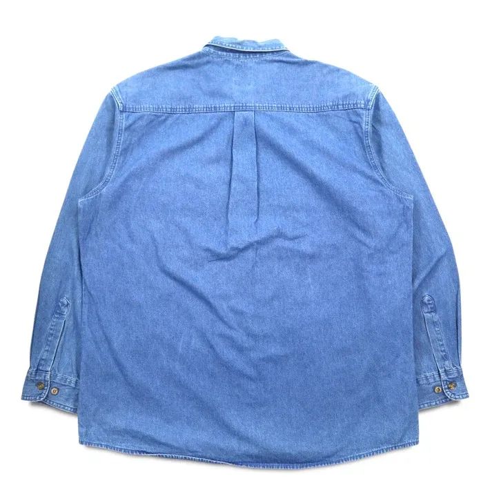 CAMISA DICKIES MANGA LARGA PARA CABALLERO AZUL INDIGO LAVADO