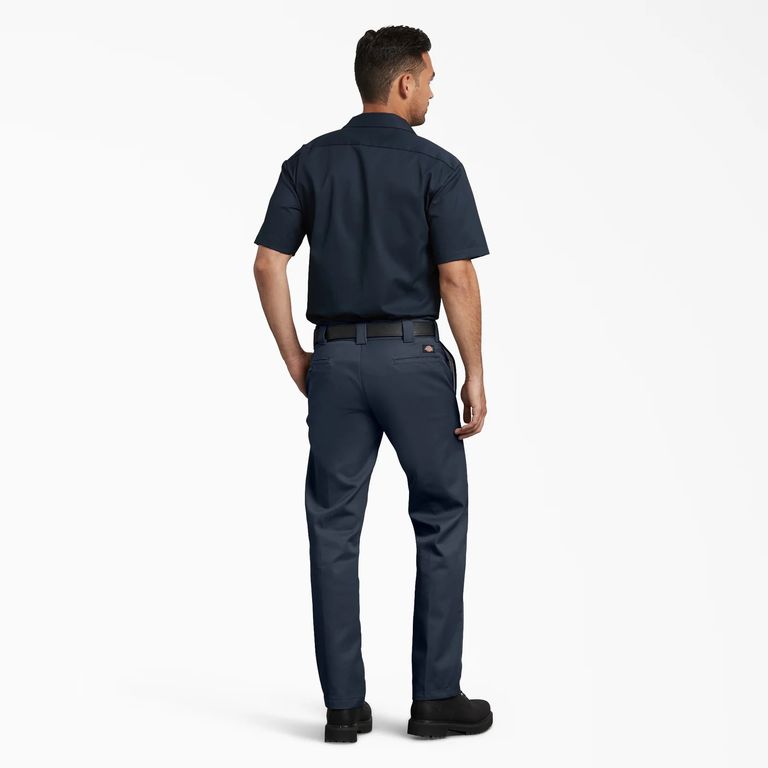 PANTALON DE TRABAJO DICKIES PARA HOMBRE CON BOLSILLOS COLOR AZUL MARINO OSCURO