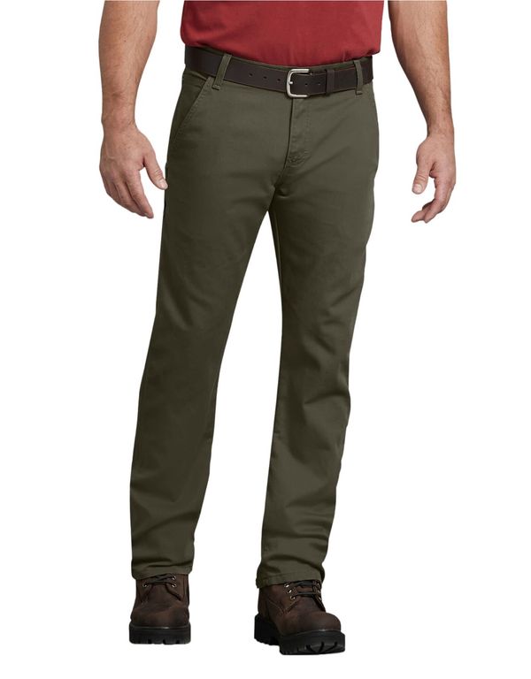 PANTALÓN  JEAN CARPINTERO PARA HOMBRE  VERDE MUSGO Stonewashed