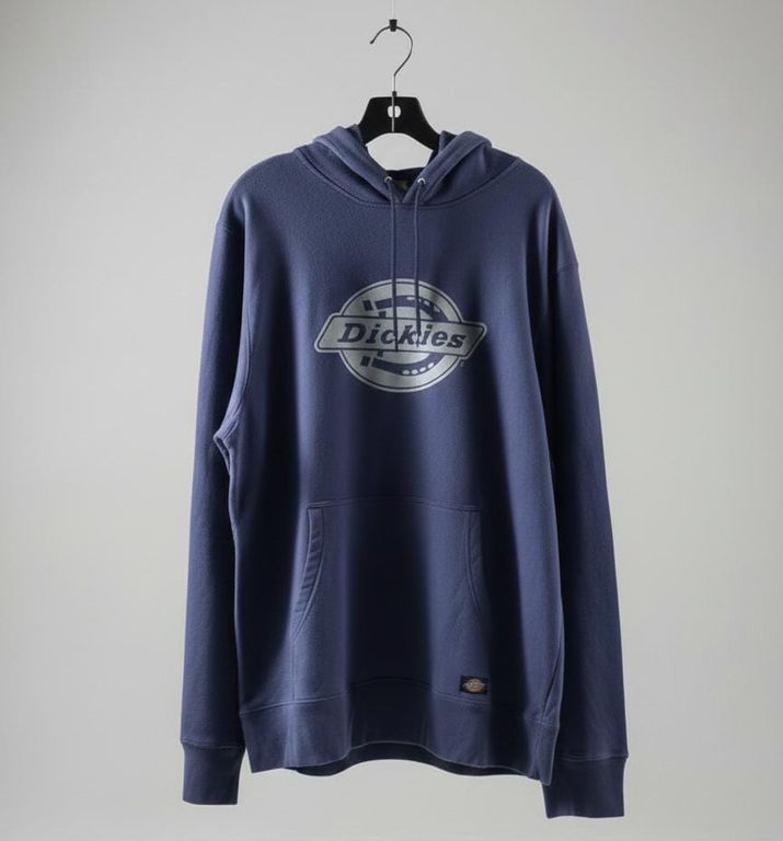 POLERA DELGADA DICKIES CON CAPUCHA DE LANA PARA HOMBRE  COLOR AZUL 