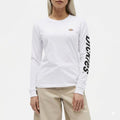 POLO MANGA LARGA LOGO DICKIES BLANCO