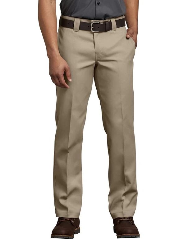 Pantalones de trabajo Dickies Flex Slim Fit para hombre color caqui