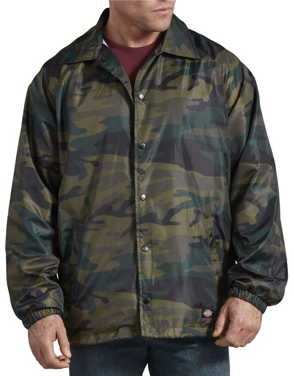 CASACA DICKIES CAMO COACHES HOMBRE - CAMUFLAJE VERDE