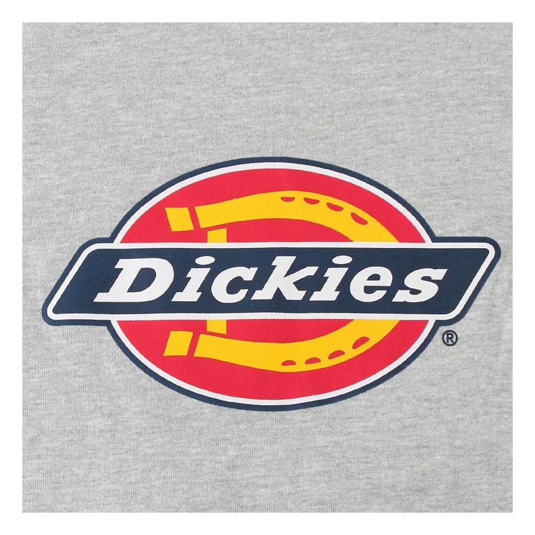 POLO  LOGO DICKIES MUJER MANGA CORTA  GRIS JASPEADO