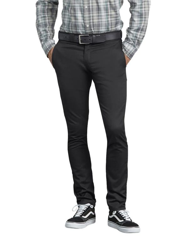 PANTALON DE TRABAJO DICKIES SKINNY FIT HOMBRE COLOR NEGRO WP801BK