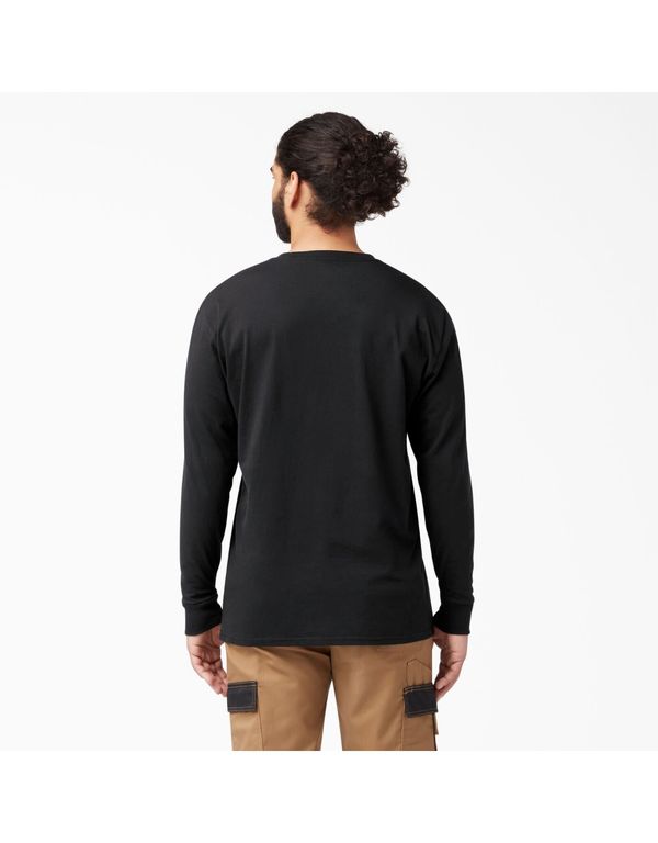 POLO GRÁFICO FIT ICON DICKIES MANGA LARGA HOMBRE -NEGRO