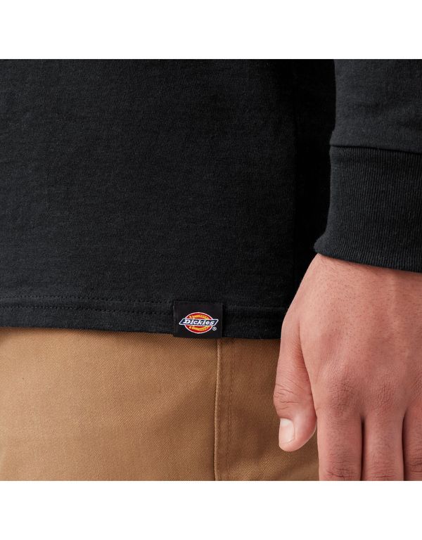 POLO GRÁFICO FIT ICON DICKIES MANGA LARGA HOMBRE -NEGRO
