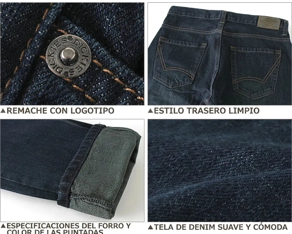 PANTALON JEAN DICKIES PARA HOMBRE CON BOLSILLOS COLOR AZUL OSCURO