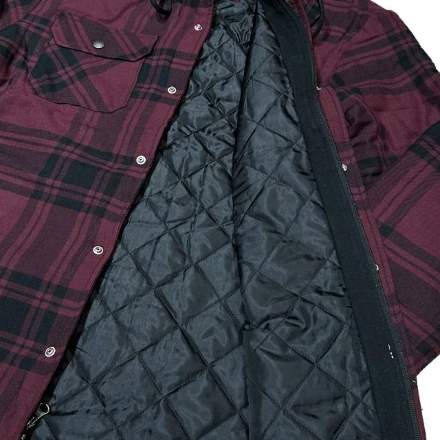 CASACA DE CAMISA CON CAPUCHA DICKIES HOMBRE NEGRO A CUADROS