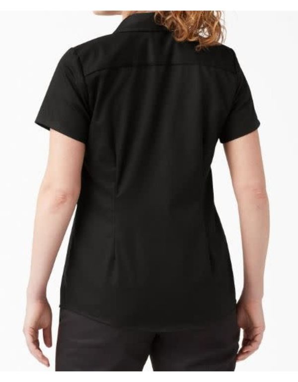 CAMISA FLEX DICKIES MUJER MANGA CORTA NEGRO