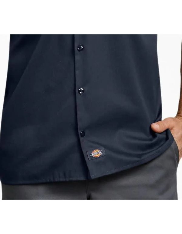 CAMISA MANGA CORTA DICKIES PARA HOMBRE COLOR AZUL MARINO OSCURO