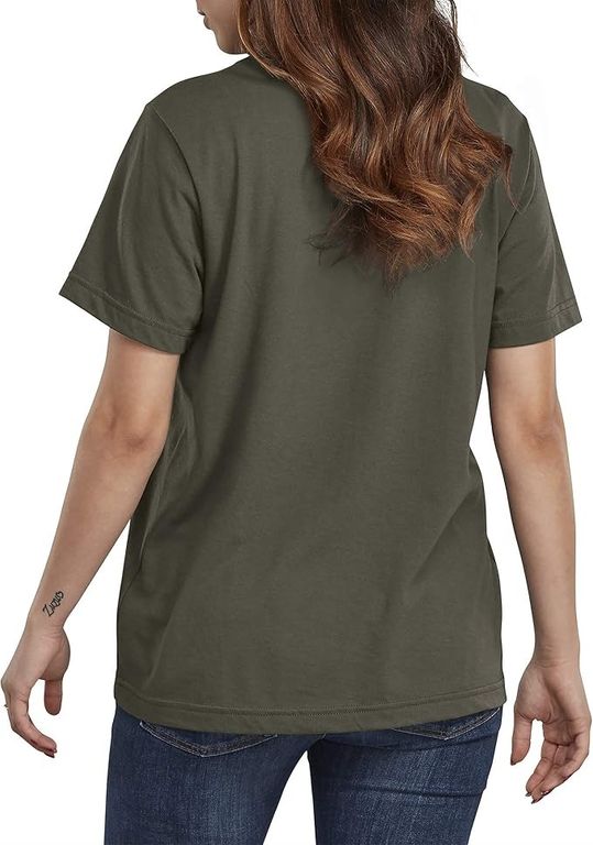 POLO LOGO DICKIES MUJER MANGA CORTA - VERDE MILITAR