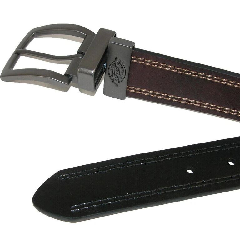 CORREA DICKIES PARA HOMBRE COLOR MARRON / NEGRO TALLA 32