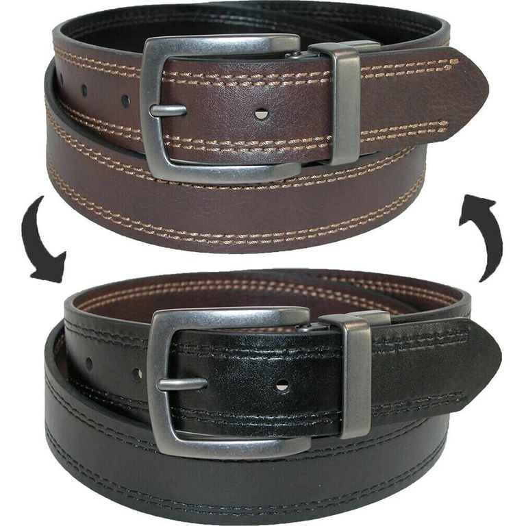CORREA DICKIES PARA HOMBRE COLOR MARRON / NEGRO TALLA 32