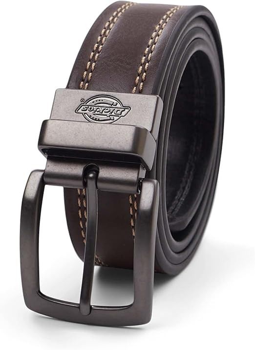 CORREA DICKIES PARA HOMBRE COLOR MARRON / NEGRO TALLA 32