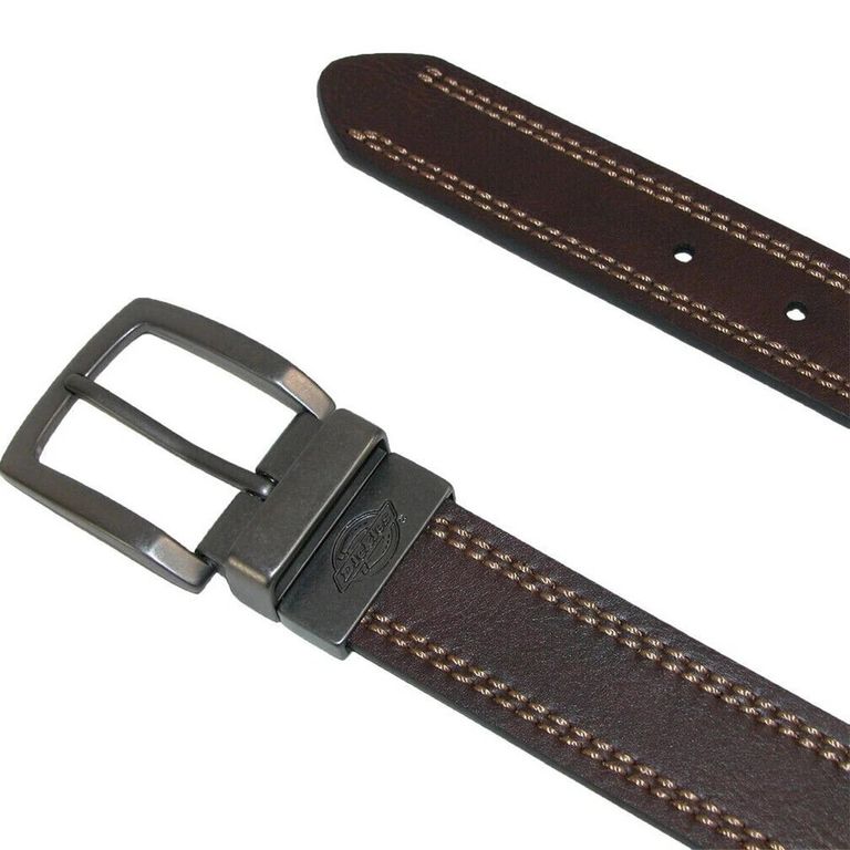 CORREA DICKIES PARA HOMBRE COLOR MARRON / NEGRO TALLA 32
