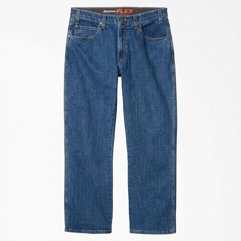 PANTALON JEAN DICKIES 5 BOLSILLOS FLEX HOMBRE -AZÚL INDIGO STONEWASHED