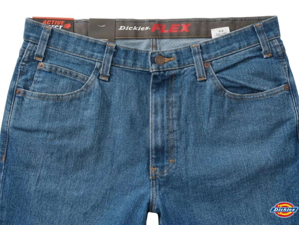 PANTALON JEAN DICKIES 5 BOLSILLOS FLEX HOMBRE -AZÚL INDIGO STONEWASHED