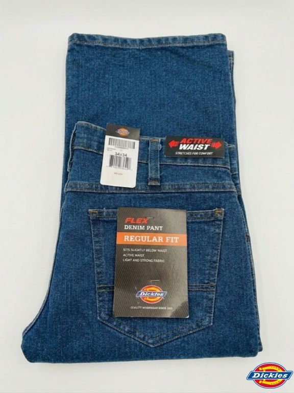 PANTALON JEAN DICKIES 5 BOLSILLOS FLEX HOMBRE -AZÚL INDIGO STONEWASHED