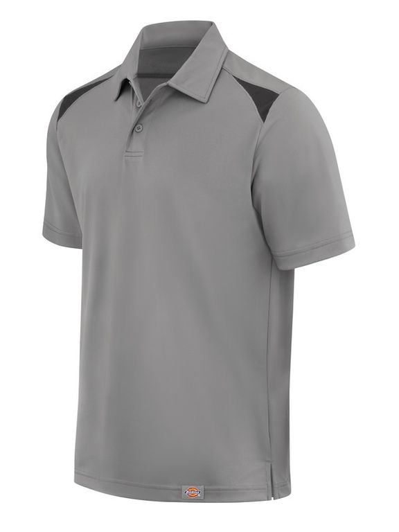 POLO MANGA CORTA DICKIES PARA HOMBRE COLOR HUMO CON DETALLES NEGROS