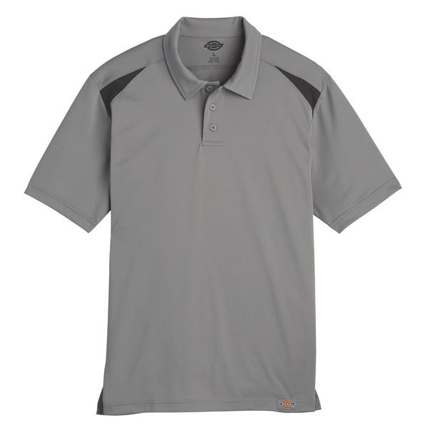 POLO MANGA CORTA DICKIES PARA HOMBRE COLOR HUMO CON DETALLES NEGROS