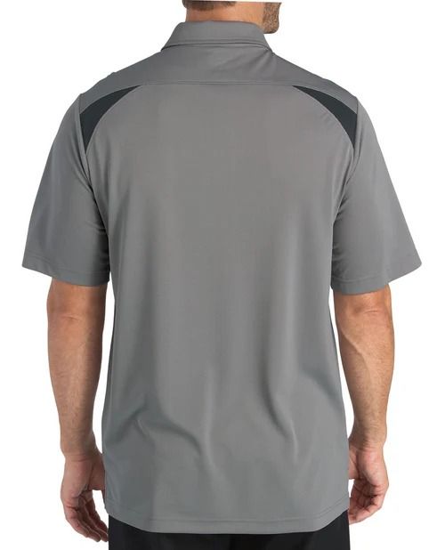 POLO MANGA CORTA DICKIES PARA HOMBRE COLOR HUMO CON DETALLES NEGROS