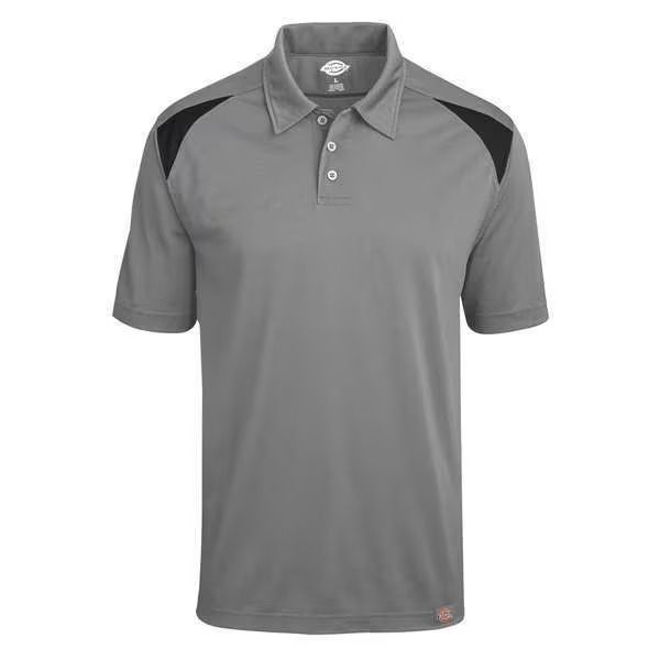 POLO MANGA CORTA DICKIES PARA HOMBRE COLOR HUMO CON DETALLES NEGROS