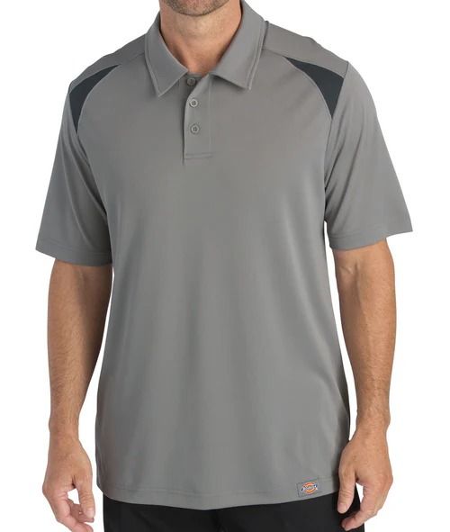 POLO MANGA CORTA DICKIES PARA HOMBRE COLOR HUMO CON DETALLES NEGROS