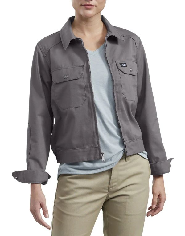 CASACA DICKIES TWILL MILITAR MUJER 67 GRIS GRAVA FJ810VG