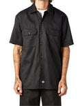 Camisa de trabajo de sarga de manga corta DICKIES negra
