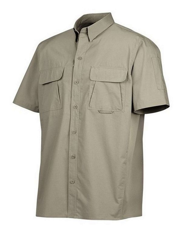 Camisa táctica de manga corta ventilada Dickies algodónpoliéster Ripstop arena del desierto