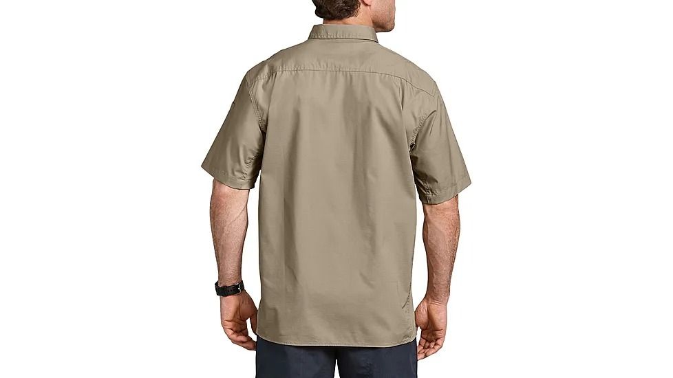 Camisa táctica de manga corta ventilada Dickies algodónpoliéster Ripstop arena del desierto
