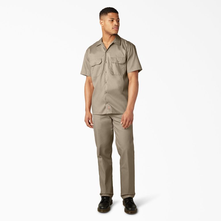 CAMISA DICKIES CON BOLSILLO DELANTERO COLOR ARENA