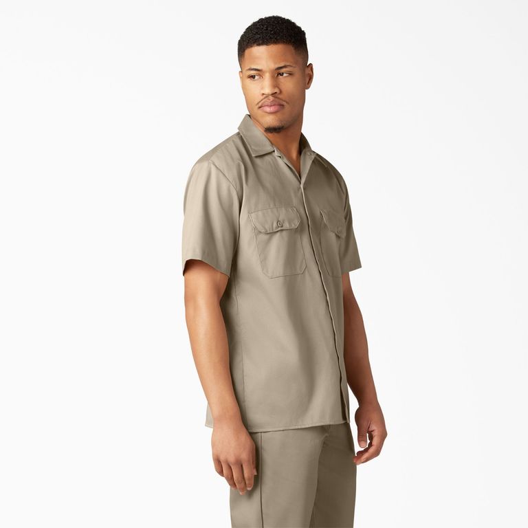 CAMISA DICKIES CON BOLSILLO DELANTERO COLOR ARENA