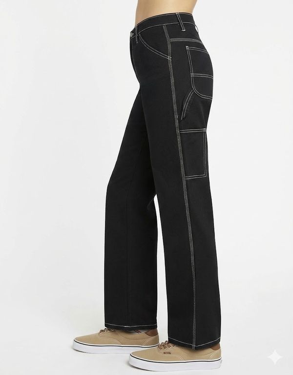 PANTALON FIT CARPINTERO DICKIES GIRL JUNIORS - NEGRO