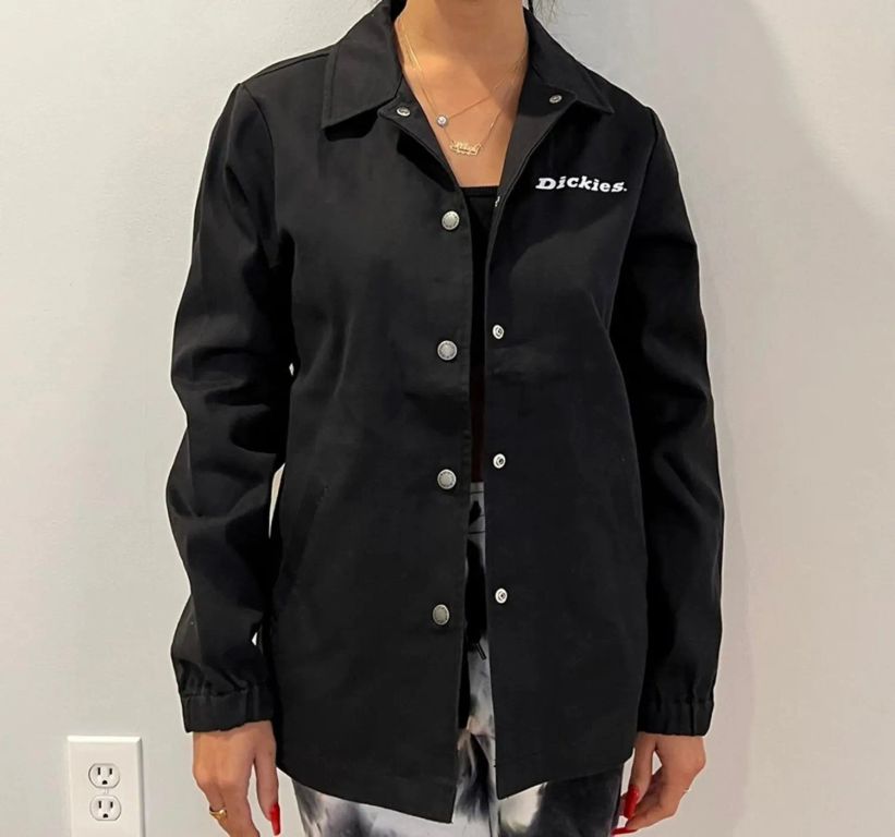 CASACA DICKIES TWILL MUJER 67 COLOR NEGRO LAVADO FJ244RBK