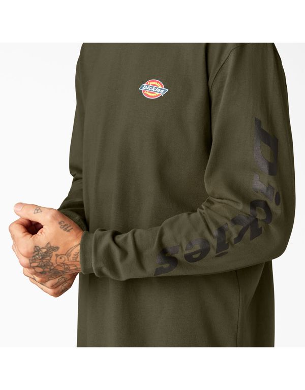 POLO MANGA LARGA DICKIES VERDE MILITAR