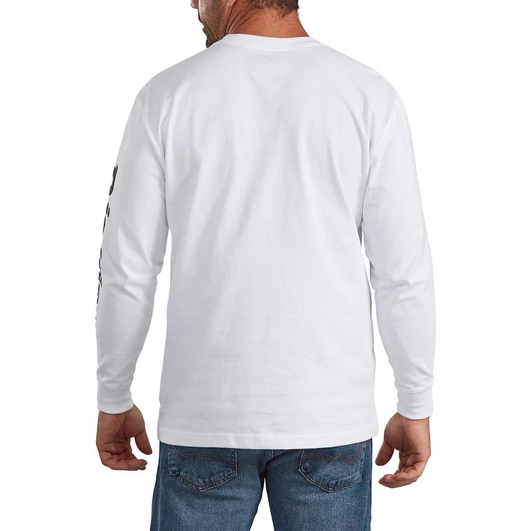 POLO MANGA LARGA DICKIES BLANCO