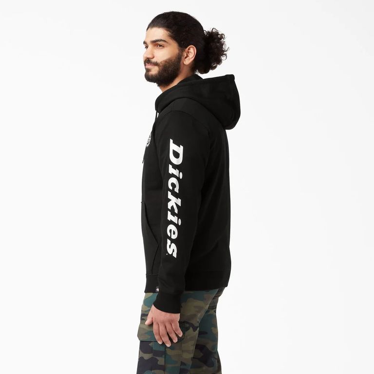 POLERA DICKIES CON CAPUCHA GRAPHIC SLEEVE PARA HOMBRE COLOR NEGRO TW395BK 