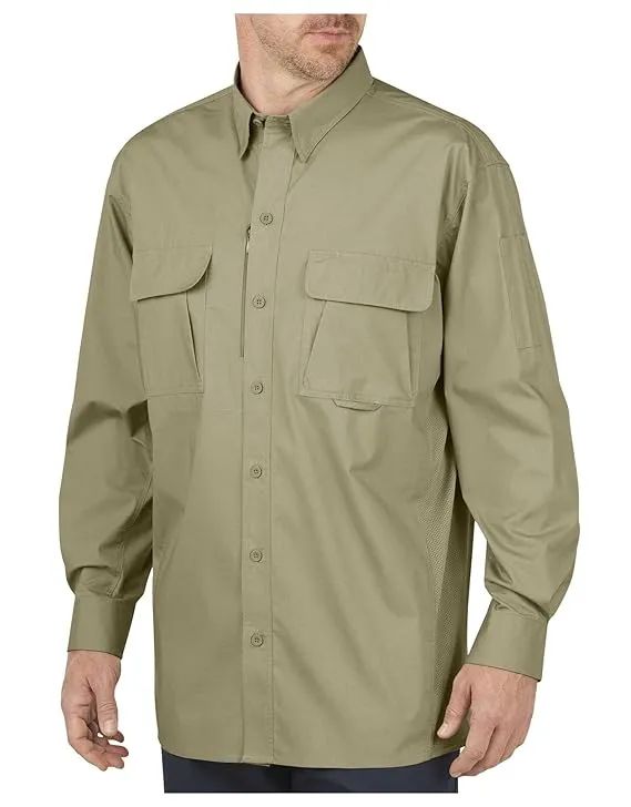 Camisa táctica dickies manga larga con ventilacion anti desgarro