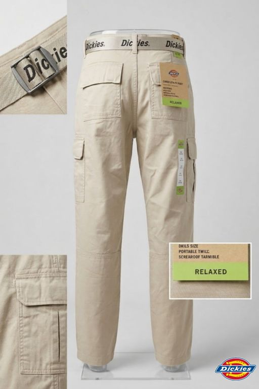 PANTALÓN CARGO CROP UTILITY CINTURON  DICKIES GIRL CAQUI