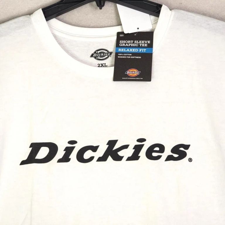 POLO DICKIES BLANCO CON LOGO NEGRO