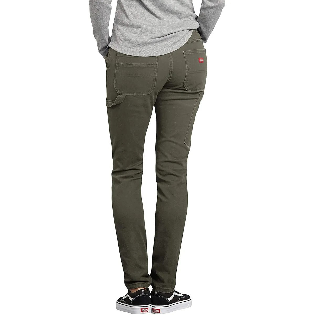 PANTALÓN DICKIES  STRETCH DUCK carpintero  para mujer  VERDE MUSGO FD2600RMS