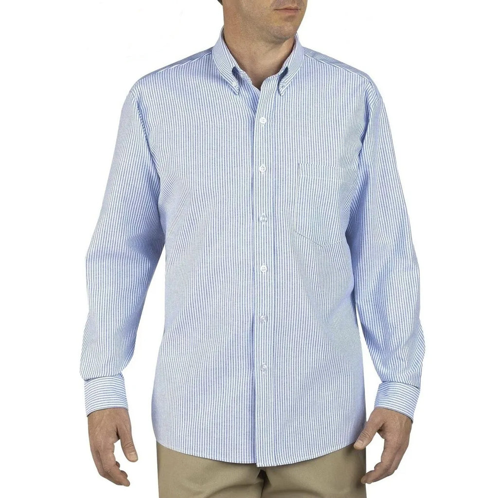 CAMISA MANGA LARGA  DICKIES OXFORD / RAYA AZUL BLANCO SS36BS