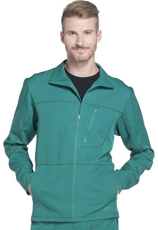 CHAQUETA MEDICA  DICKIES - HOMBRE DYNAMIX ZIP FRONT HUNTER VERDE DK310HUN