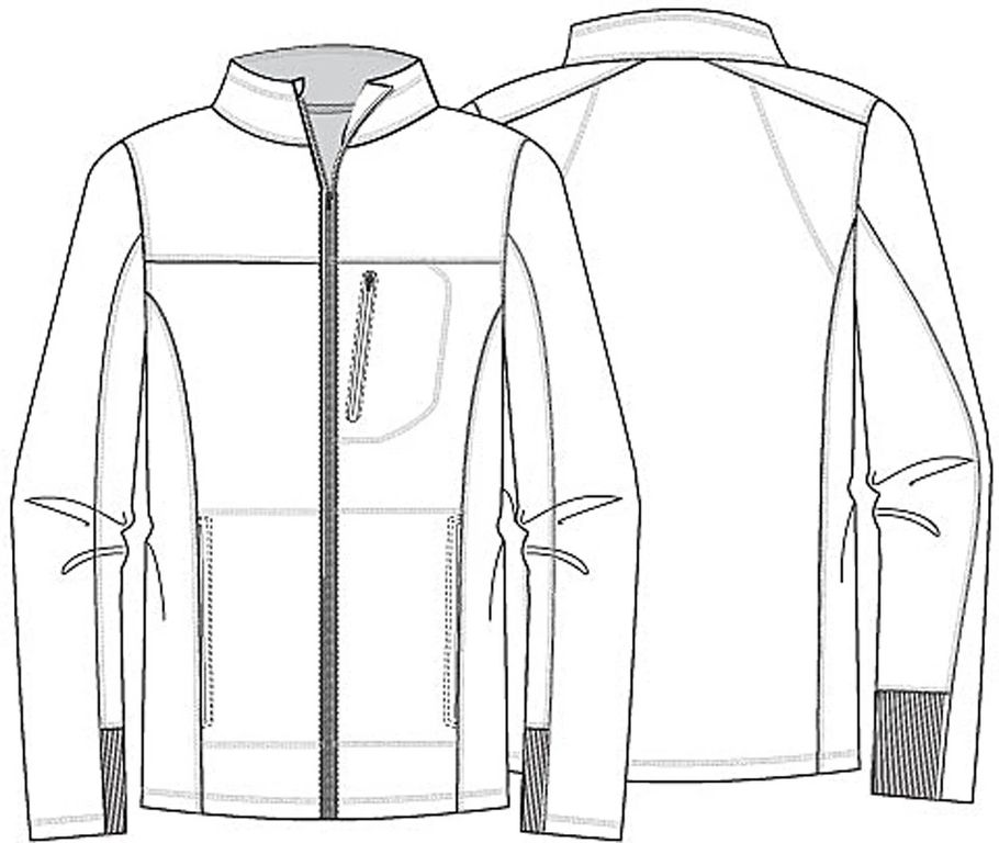 CHAQUETA MEDICA DICKIES - HOMBRE DYNAMIX ZIP FRONT ROYAL DK310ROY