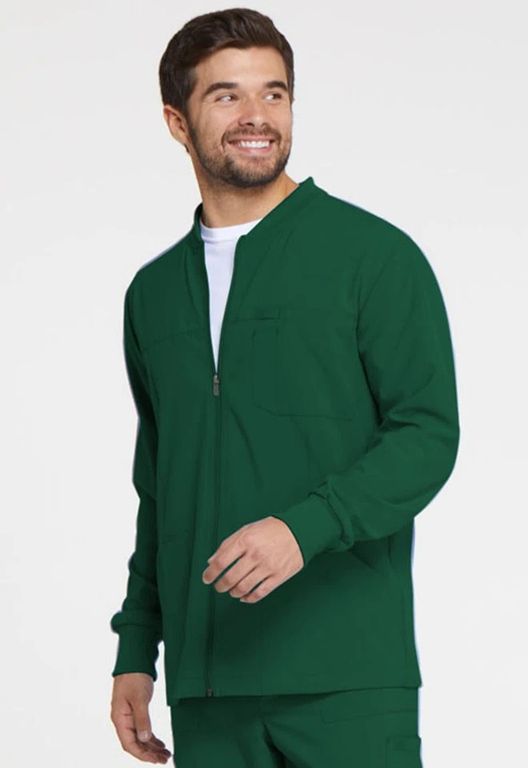 CHAQUETA MEDICA- HOMBRE  ZIP FRONT HUNTER VERDE DK320HNPS