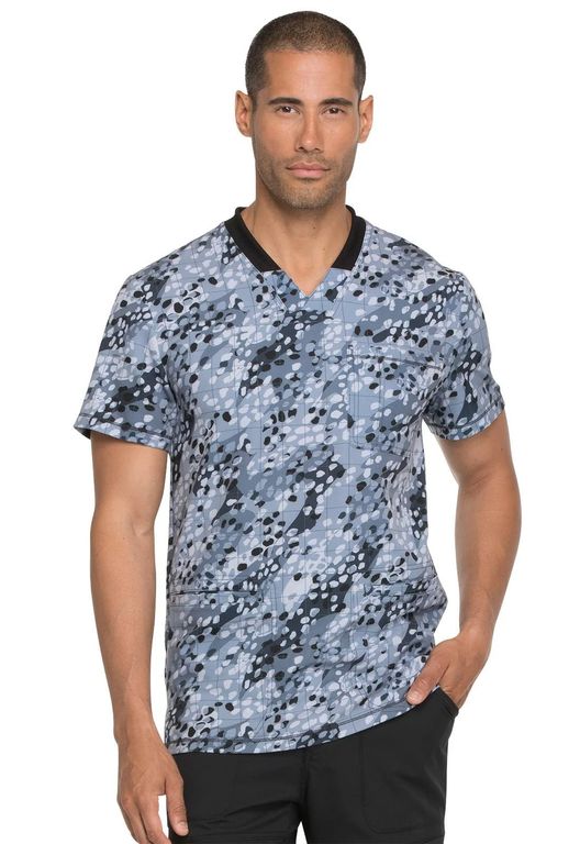 CAMISETA MÉDICA DICKIES CUELLO EN V DYNAMIX -HOMBRE  Get Down Grid It  DK607GEDG